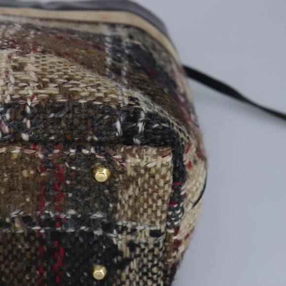 Burberry Hand Bag Wool Beige Gold - Picture 11 of 16